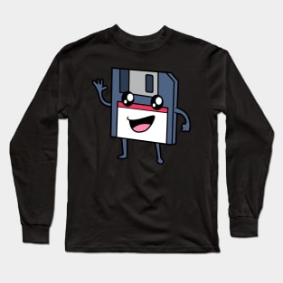 Never forget - Retro Kawaii Disk Long Sleeve T-Shirt